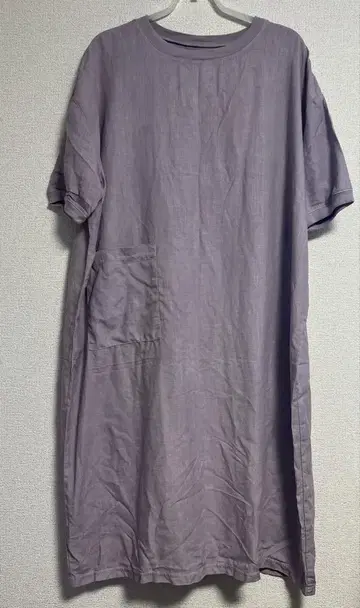 나카가와 마사시치 상점 린넨 T 셔츠 원피스 연보라
