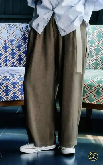 니코앤드 헤링본 2턱 페인터 팬츠 브라운 M
