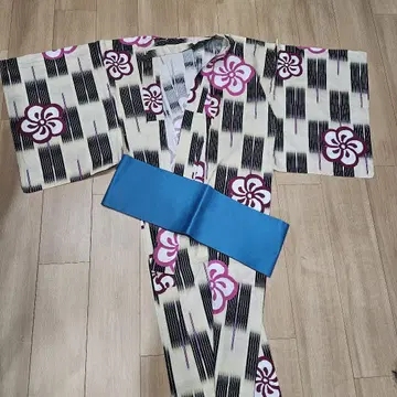 kimono hearts 유카타와 리버서블 오비 세트
