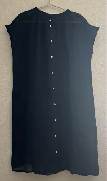 나카가와 마사시치 상점 삼베 모기장 직조 하오리 셔츠 원피스 네이비 컬러