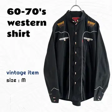 60-70's 웨스턴 셔츠 / 빈티지 히피 멕시코제 구제 의류