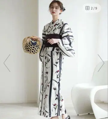 utatane 유카타 세트(오비, 바스켓)