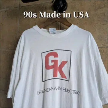 90년대 USA제 GK 기업 티셔츠 싱글 스티치 XL