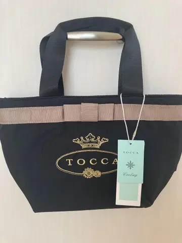 [미사용 새상품] TOCCA POINT OF RIBBON 쿨러 백 블랙