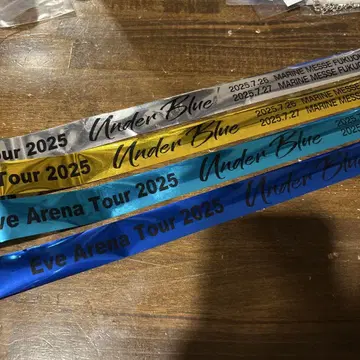 Under Blue Tour 2025 은색 테이프 4색 세트