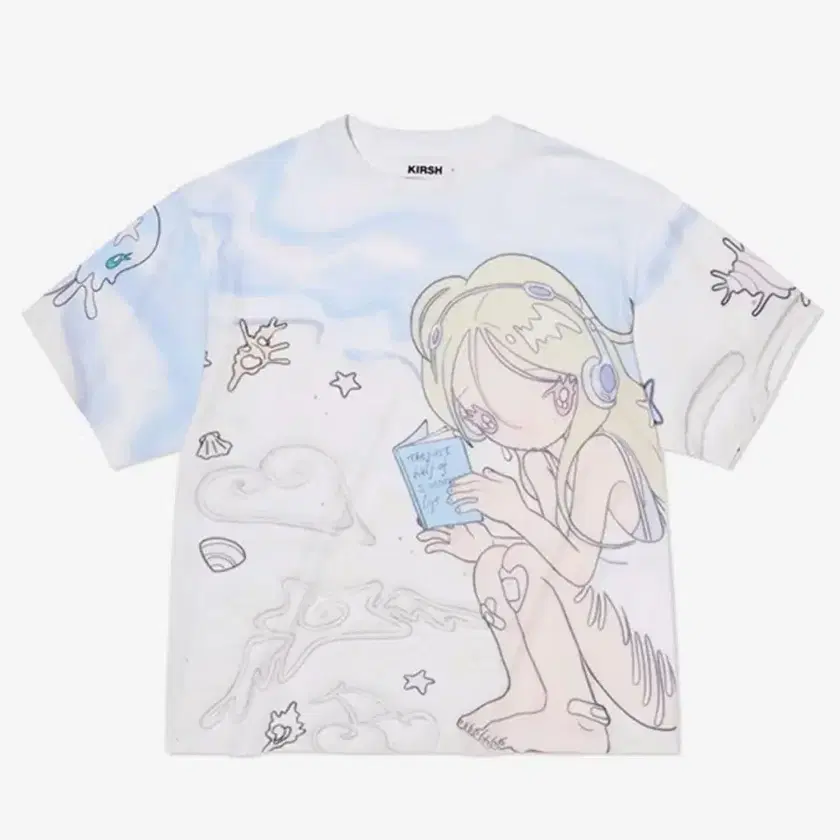 ★KIRSH★ Kirsh X Sun One Bird Big Oversized Eye T-Shirt Whi MUSINSA公式 | KIRSH Kirsh x Sun One Bird Big Oversized Eye T