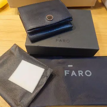 FARO 네이비 3단 폴더형 지갑