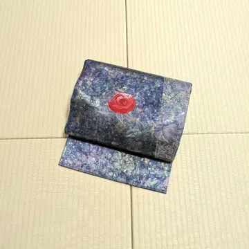 박 꽃 산뜻하고 세련된 오비(약 27.3cm) 나고야 오비