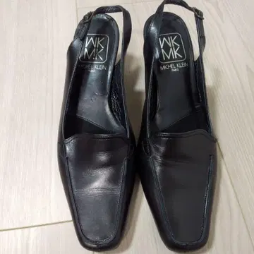 MICHEL KLEIN 블랙 슬링백 신발 23.5cm