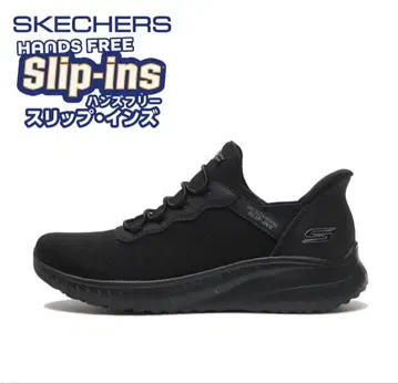 SKECHERS 슬립인 밥스 스쿼드 카오스 스니커즈 블랙