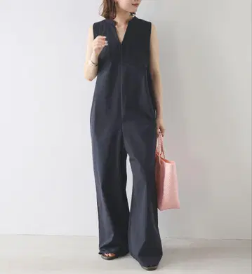 SLOBE IENA 릴랙스 이지 V넥 올인원 네이비 38
