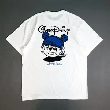 OVER PRINT 티셔츠 L 사이즈 미개봉 새상품 Because Tee