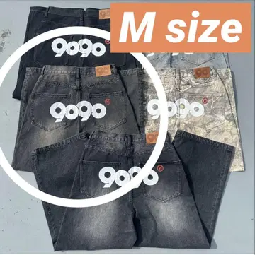 9090 OG 로고 페인트 데님 팬츠 M 사이즈
