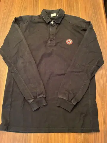 UNDEFEATED 블랙 긴팔 피케 셔츠