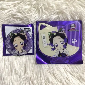귀멸의 칼날 난자타운 코쵸우 시노부 캔뱃지 레어 아크릴 코스터