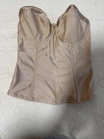 베이지 코르셋 브라이덜 이너 뷔스티에 D80