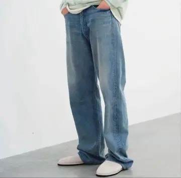 [새상품] 25SS SELVEDGE FADED 데님 와이드 팬츠