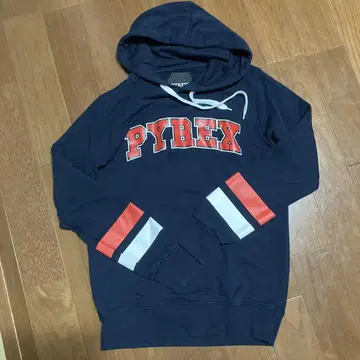 PYREX 후드 부착 네이비 후드티