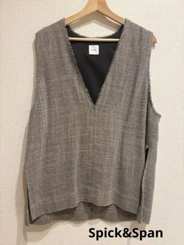 Spick&Span 린넨 블렌드 트위드 베스트