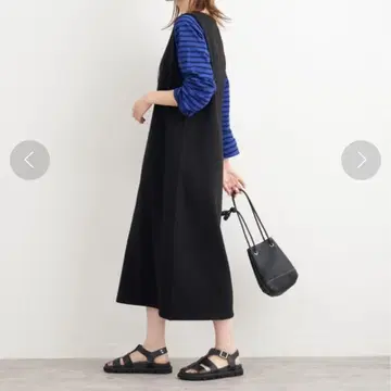FRAMeWORK V넥 레이어드 원피스