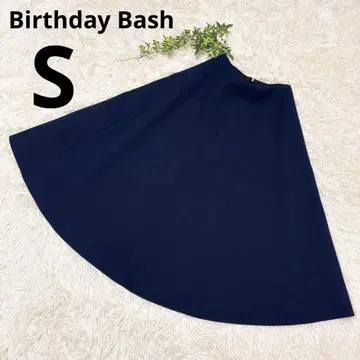 birthday bash 본딩 스커트 플레어 A 라인 네이비 S