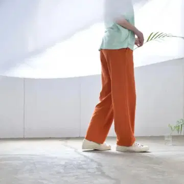yohaku 여백sense 이지 팬츠 오렌지