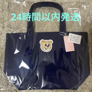 FEILER 와펜 토트백 올드 테디 미사용 새상품 네이비 소