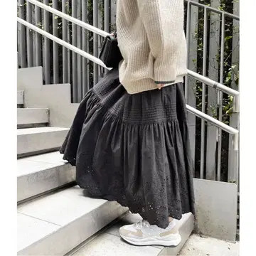 Spick & Span 자수 레이스 스커트 38 사이즈
