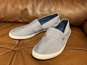 LACOSTE 라이트 블루 슬립온 27cm 화이트 숏팬츠에 찰떡