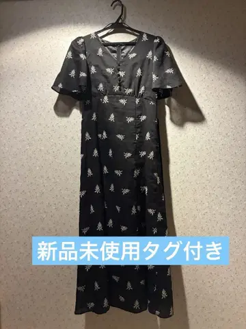 PROPORTION BODY DRESSING 꽃무늬 반팔 롱 원피스