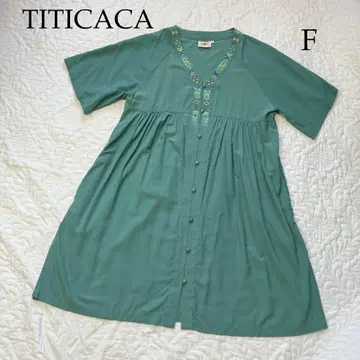 [ TITICACA ] 티티카카 그린 계열 튜닉 원피스 F