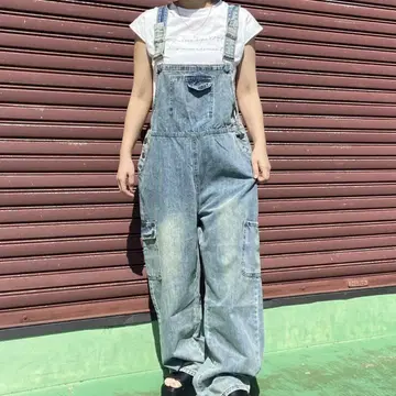 데님 카고 살로펫 M 사이즈 미사용 새상품