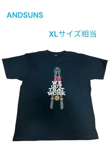 ANDSUNS 앤드선즈 티셔츠 컨테이너 XL 사이즈 상당 스트릿