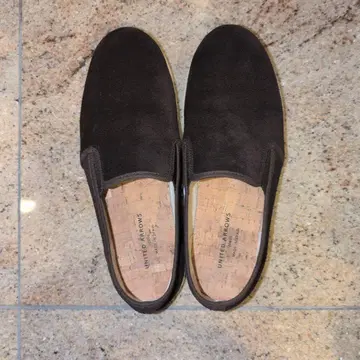 UNITED ARROWS 스웨이드 다크 브라운 슬립온