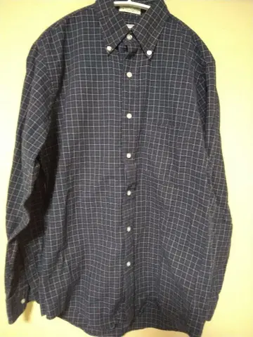 L.L.Bean 체크 셔츠 네이비 size 14 1/2