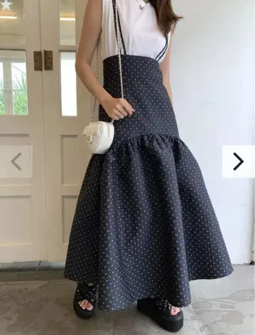 벌스데이 바쉬 SUSPENDER DOT SALOPETTE SKIRT