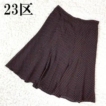 23구 플레어 스커트 올 패턴 블랙 계열 38 B2104