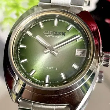 [ 데드스탁 ] CITIZEN(시티즌) 그린 선레이 다이얼 오토매틱