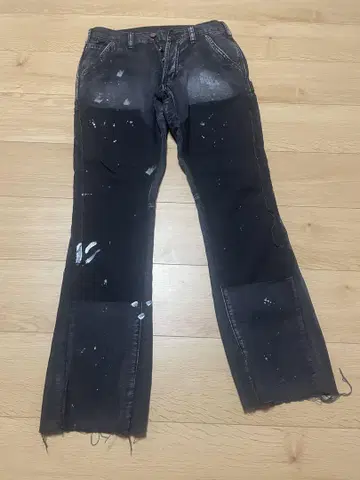 mnml 블랙 부츠 컷 데님