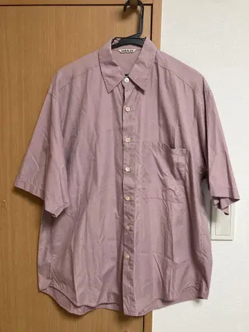 AURALEE WASHED FINX TWILL BIG SHIRTS