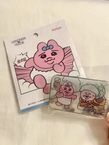 홍콩 한정판 빤쮸토끼 움직이는! 2D 핀 배지