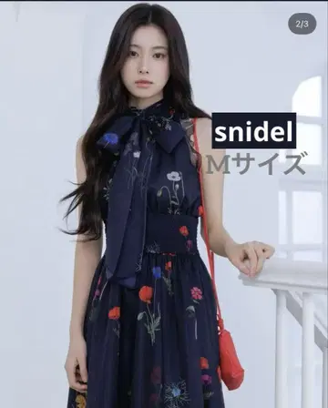 snidel 백리본 쉬폰 원피스 [미사용 새상품]