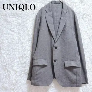 새상품급 UNIQLO 유니클로 테일러드 자켓 M 그레이 슬림핏