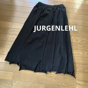 새상품급 JURGENLEHL 면 린넨 컷오프 스커트