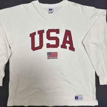 RUSSELL ATHLETIC USA 티셔츠 화이트