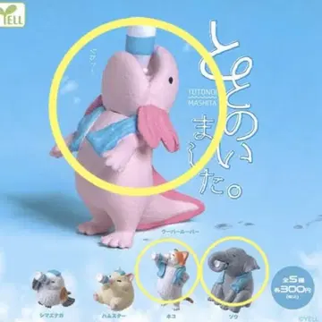 완성되었습니다 (코끼리, 고양이, 우파루파)