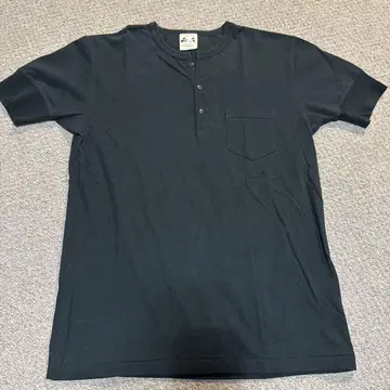GLAD HAND & Co. 블랙 헨리넥 티셔츠 M