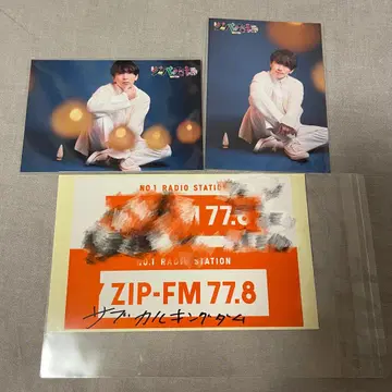 사쿠마 타카오 브로마이드 친필 사인 포함 스티커
