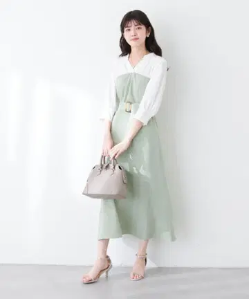 내추럴 꾸뛰르 도킹 셔츠 원피스