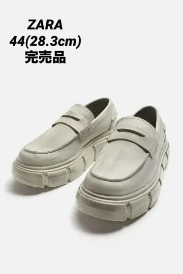 ZARA 자라 볼륨 빈티지 가공 로퍼 44 28.3cm